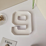 numéros carton blanc moderne anniversaire fête révélation sexe baptême minimaliste remplissables occassionnels évènements