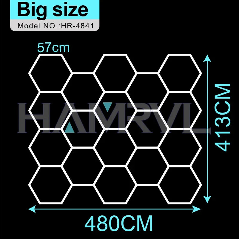tube led blanc hexagonal moderne adhésif flux lumineux 2000 82000 121v 240v