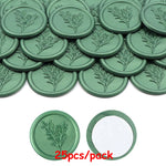 timbres cire classiques adhésifs blanc bleu doré rose feuilles empreintes pieds roses enveloppes cartes