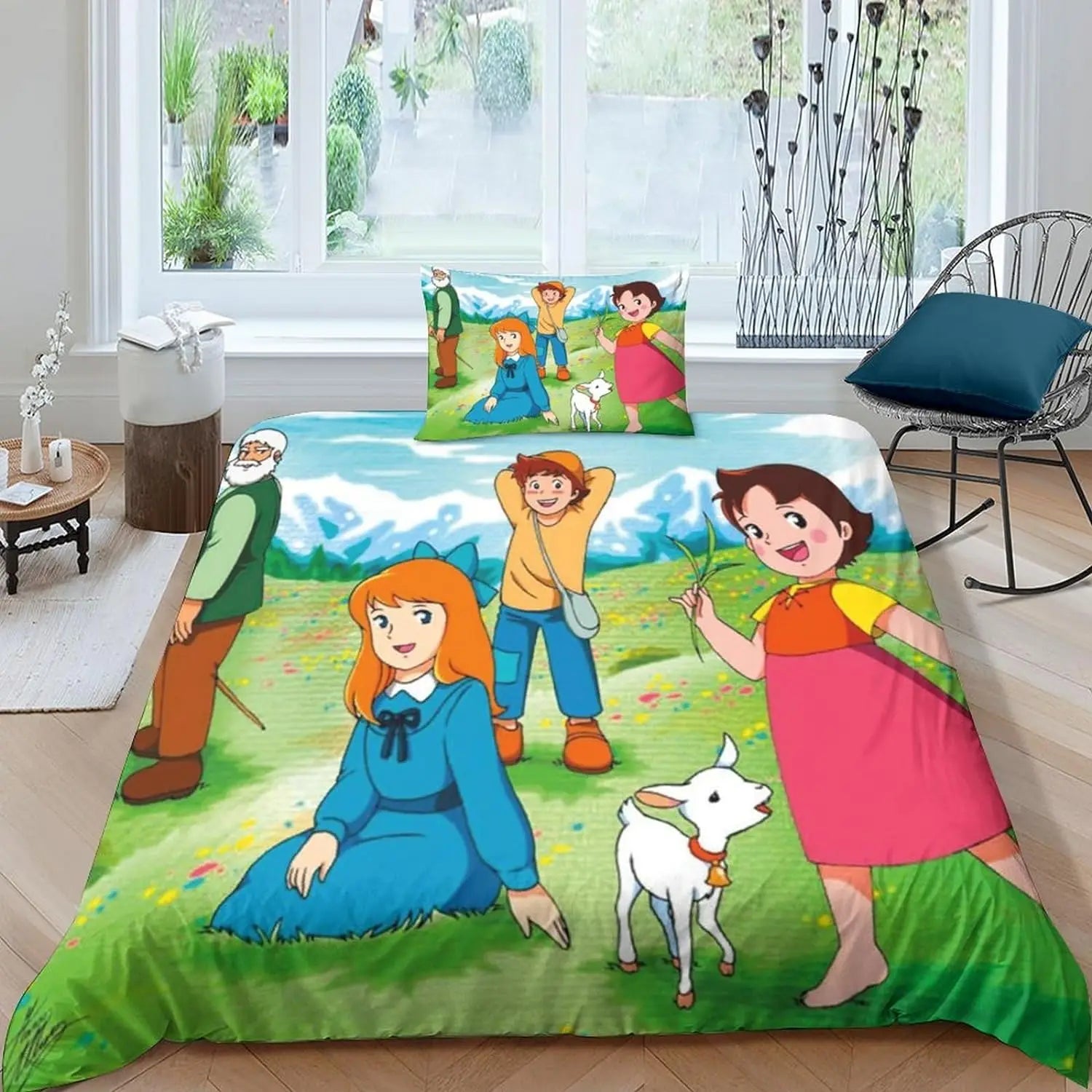 Ensemble complet housse de couette et taies d'oreiller assorties