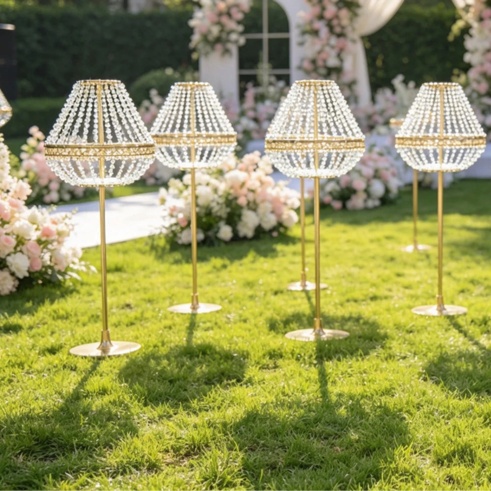 lampadaire moderne or 100 110 120 130 cm base incluse événements mariage