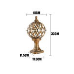 lampe table rétro noir doré géométrique vintage éclairage chambre salle manger led base sphère