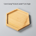 plateau bambou minimaliste plateaux carrés ronds rectangles succulentes cache plante moderne