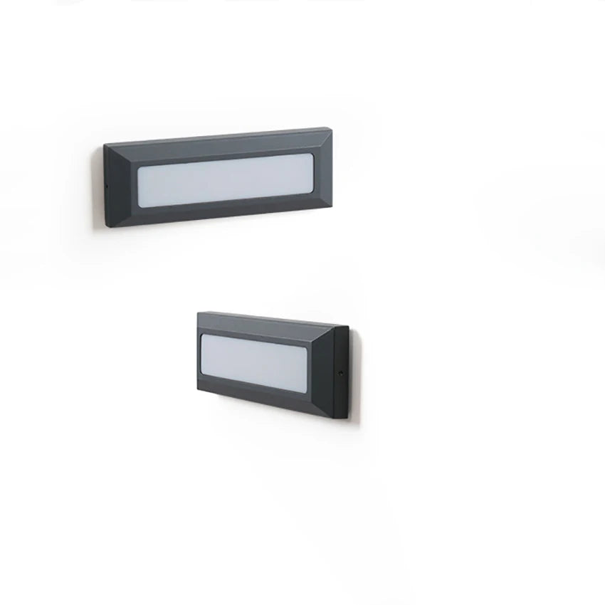 applique murale moderne led éclairage chambre entrée 6w hydrofuge noir fixée mur