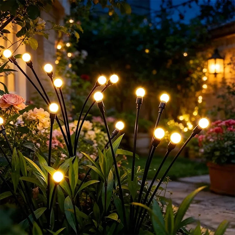 guirlande lumineuse solaire moderne noire blanche papillons extérieure autoinstallation led étanche jardin vacances