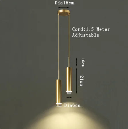 lumière suspendue led moderne minimaliste or blanc gris chambre salonhôtel