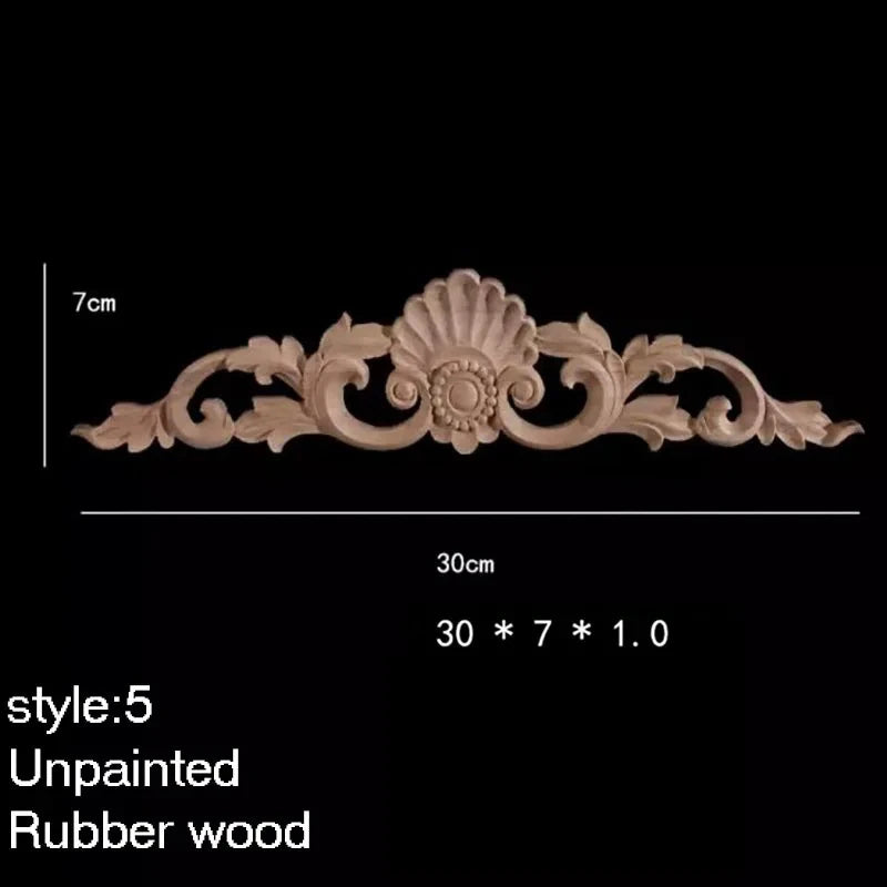ornement decoratif bois fleur sculpte naturel classique baroque noel valentin mariage halloween pâques anniversaire