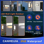 lampe murale extérieure led moderne noire ip65 étanche 25w salon chambre balcon