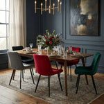 housses chaise velours polyester couleurs unies moderne salle manger anti poussière decoration festive