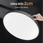 Lampe LED moderne 23cm 32cm 38cm 12W 24W 36W 48W blanc opaque