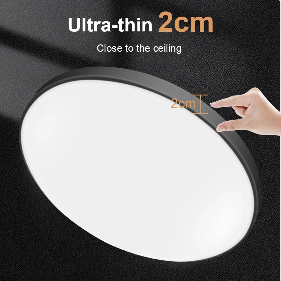 Lampe LED moderne 23cm 32cm 38cm 12W 24W 36W 48W blanc opaque