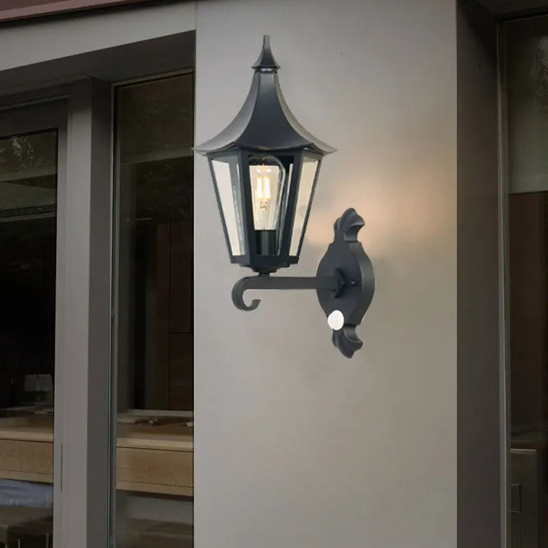 lampe murale transparente classique noir cuisine chambre entrée salle manger