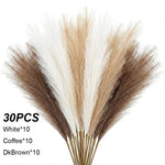 plumes artificielles boho chic decoration maison vase blanc fleurs soie couleur mixteintérieur minimaliste