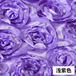 tapis mariage satin roses relief texturé violet rouge vert élégant antidérapant 50cm 130cm