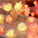 guirlande lumineuse rose led saint valentin mariage décoration intérieure moderne chambre blanc rouge