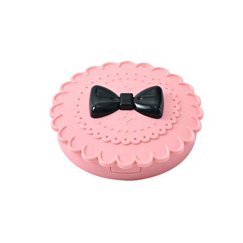 boîte rangement pinceaux cils rose dentelle moderne organisation makeup portable