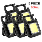 lampe poche rechargeable led noire résistante choc aimantée mode intensité camping