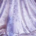 tissu floral or rose élégant classique satiné polyester largeur 150cm