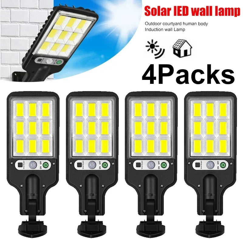 lampe murale led solaire rechargeable moderne noire télécommande ip65 hydrofuge