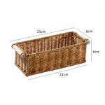panier rangement tressé bois clair bohème organisation réutilisable respectueux environnement