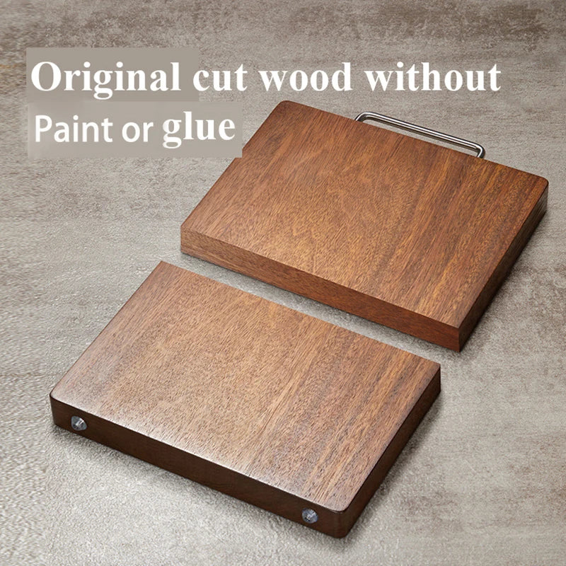 planches découper bois marron poignée métallique antibactérienne anti moisissure moderne minimaliste respectueux environnement