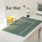 tapis bar silicone moderne vert points réguliers facile nettoyer respectueux environnement 15cm 30cm 45cm