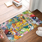 tapis antidérapant multicolore pokémon illustration moderne absorbant extérieur entrée cuisine balcon