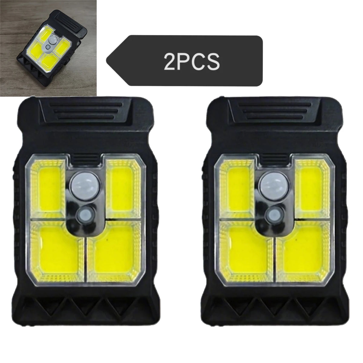 lampe solaire led étanche détecteur mouvement clipser moderne extérieure patio jardin camping ip65 abs