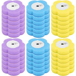 brosse toilette long manche tête remplacement jetable blanc bleu violet jaune dense poils anti