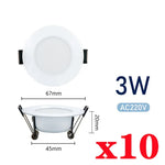 spots led blancs 3w 5w 7w 9w 12w 15w cold warm white modernes clips