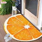 tapis moderne citron pastelle adhésif antidérapant résistant bain salon couleurs vives polyester