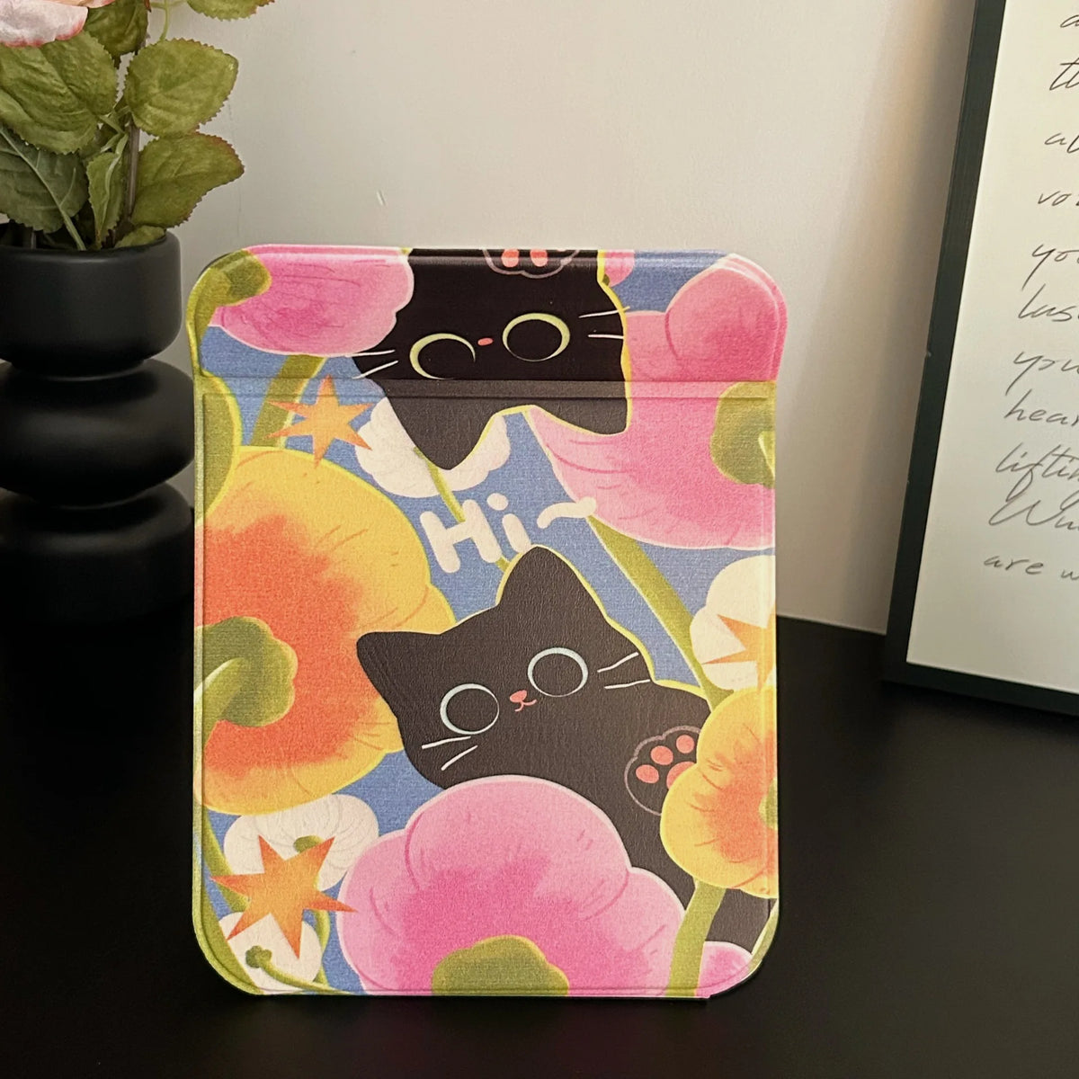porte monnaie pliant cartoon motif animaux floral couleurs pastel mignon décoration maison accessoires