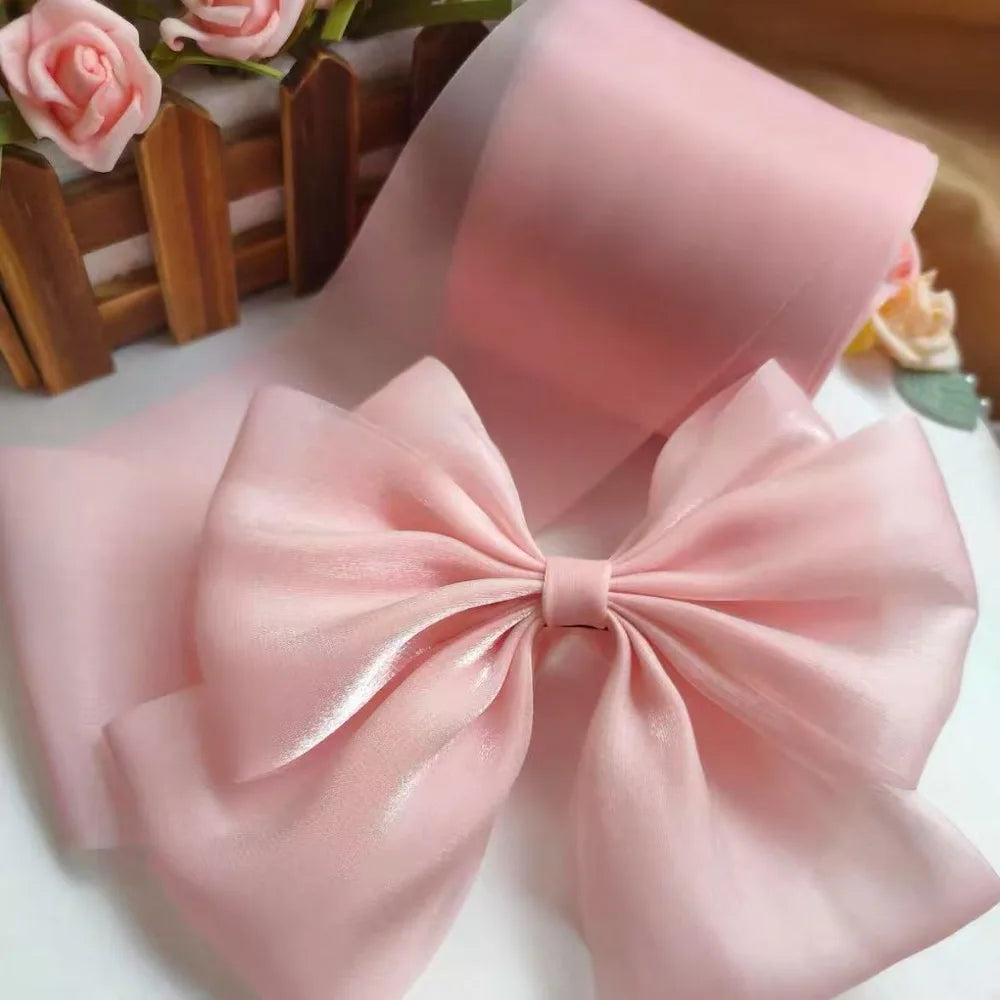 rubans satin organza transparents couleurs vives décoration bouquets événements craft artisanat