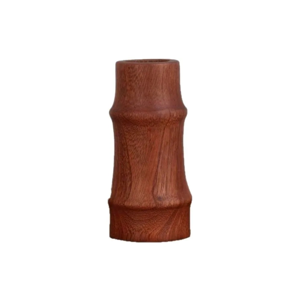 vase bois marron minimaliste décoration table maison marguerites coton rustic japonais