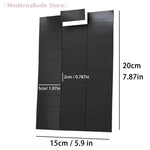 autocollants noirs modernes adhésifs 150 pièces 20cm 15cmOpaque uni réfrigérateur
