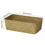 panier rangement paille marron clair rustique multifonctionnel réutilisable respectueux environnement tổ chức đồ dùng