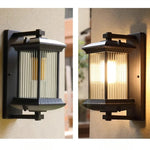 lampe murale classique marron foncé texture mat grille protection ampoule éclairage quotidien flux lumineux