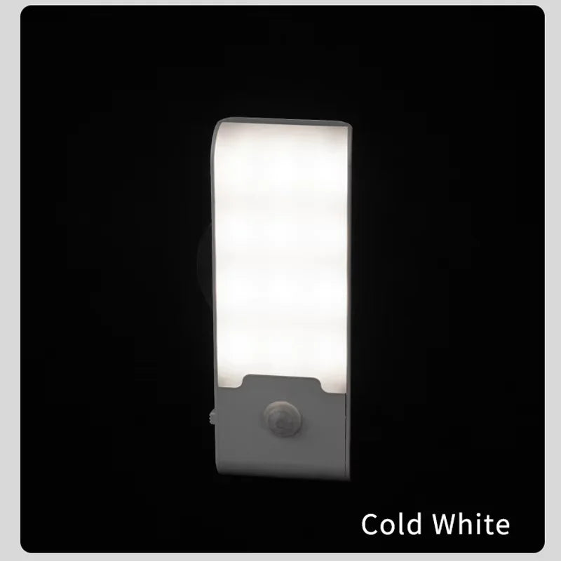 lampe nuit capteur mouvement rechargeable adhésif blanc moderne flux lumineux minimaliste