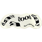 tapis polyester motif tasses have good day blanc noir moderne minimaliste