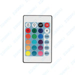 panneau led rgb 3w 38mm télécommande dégradé couleur diy lampe bois hêtre éclairage scène