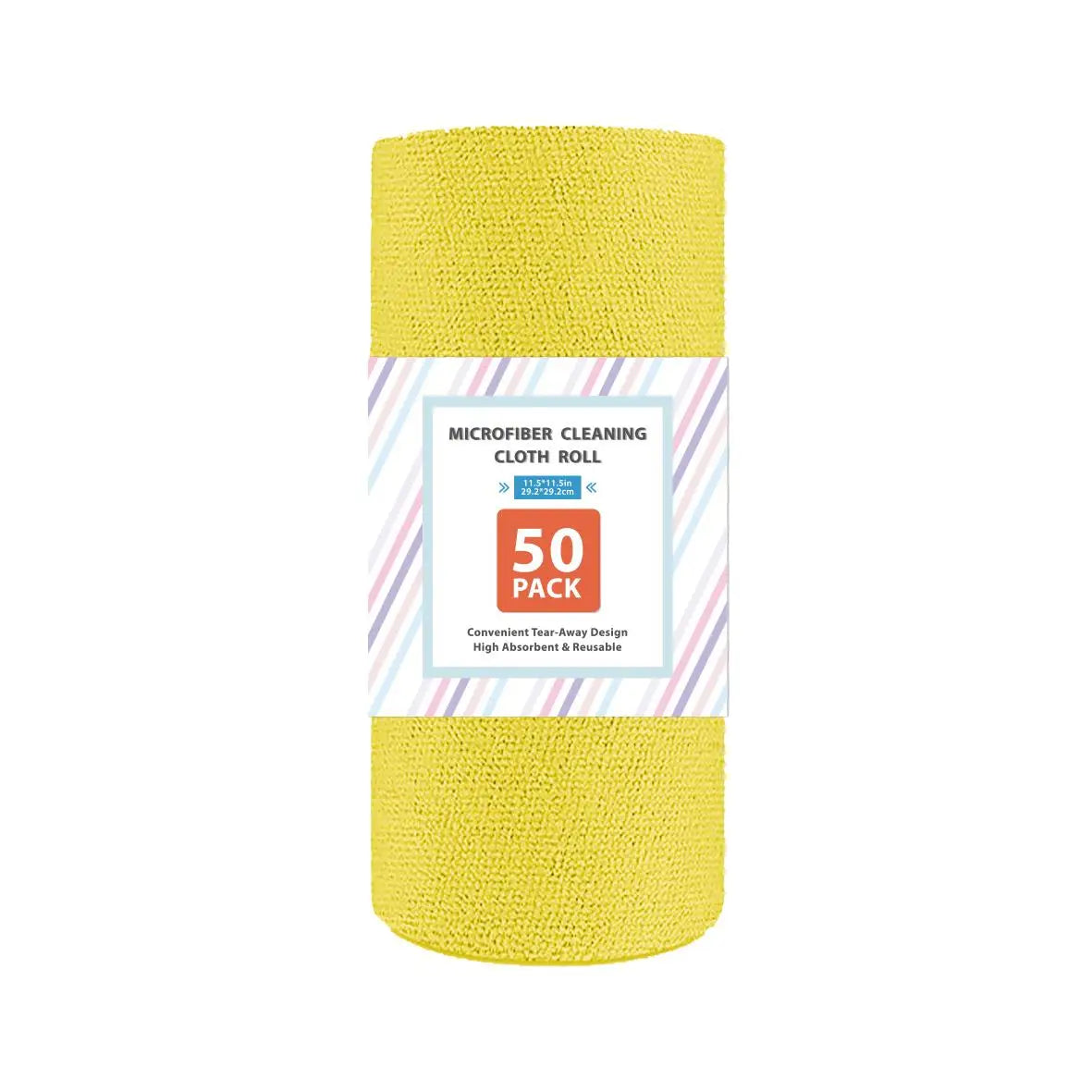 serviettes nettoyage microfibre gris clair pack 50 pièces pratique absorbant texture rugueuse cuisine garage