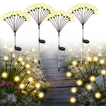 lumière solaire jardin moderne noire blanche oscillante extérieure autoinstallation imperméable led multicolorebranches