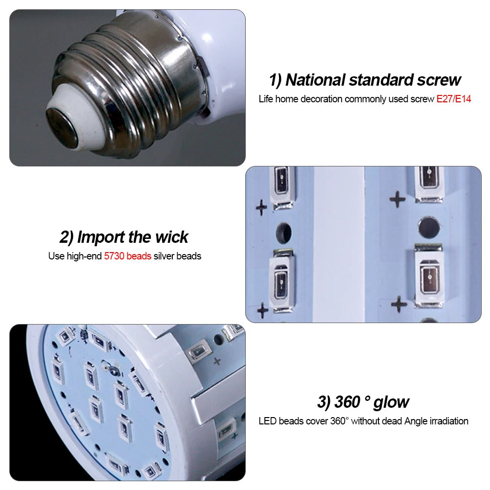 ampoule led e27 blanc moderne grille led vis fixation flux lumineux salon