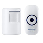 sonnette porte sans fil rechargeable blanc moderne batterie inclusion prise courant