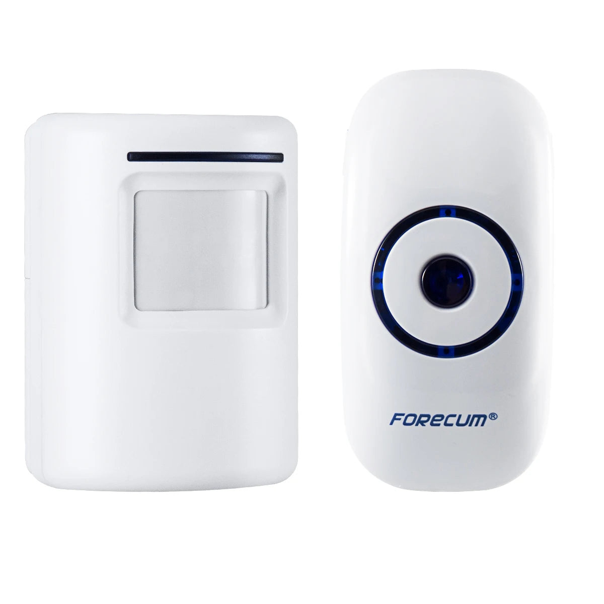 sonnette porte sans fil rechargeable blanc moderne batterie inclusion prise courant