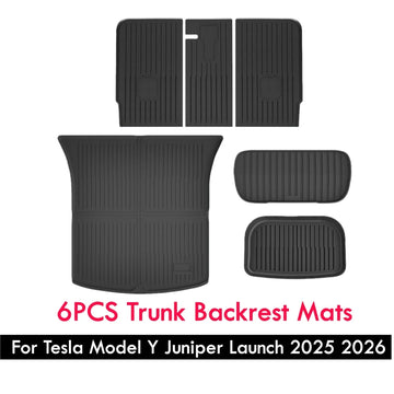 tapis sol coffre clips non slip tpe double couche rayures horizontales noir moderne tesla