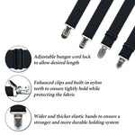 attaches drap noir blanc clips ressorts tissu lisse ajustables utilitaires chambre coucher fournis clips