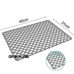 tapis protection silicone moderne gris perforations antidérapant cuisine vaisselle fond évier résistance chaleur