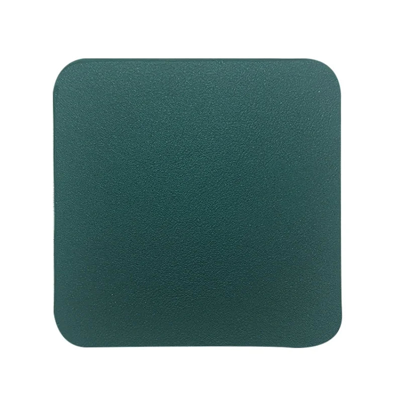 Carré d'affichage vert foncé, avec une texture unie et sans aucun motif.
