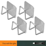 porte couverts universel bois naturel métal chromé moderne adhésif multifonction vaisselle rangement cuisine efficace